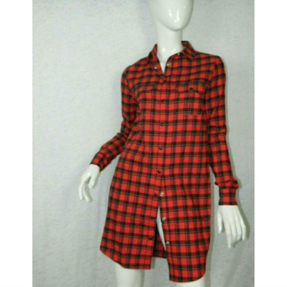 Ashstudiosparis Shirt Red Black Sacket Sacket Size 6